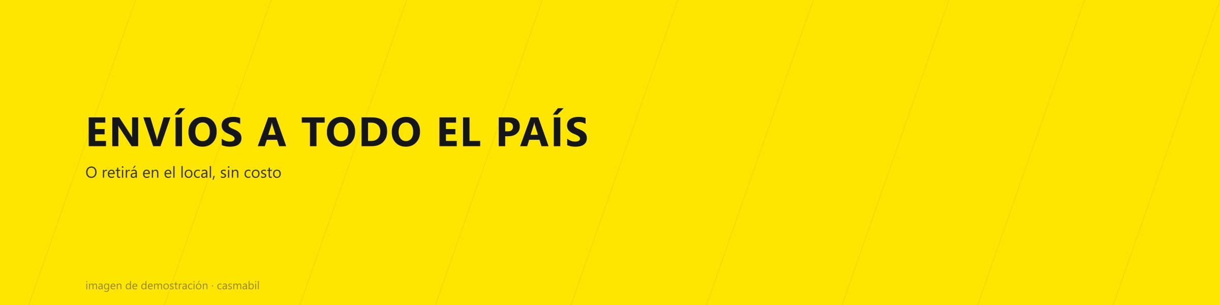 Envíos a todo el país y retiro en el local