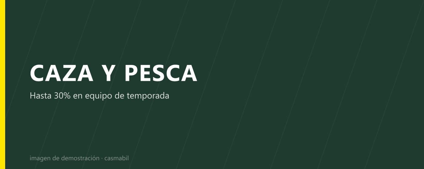 Equipo de caza y pesca con hasta 30% de descuento