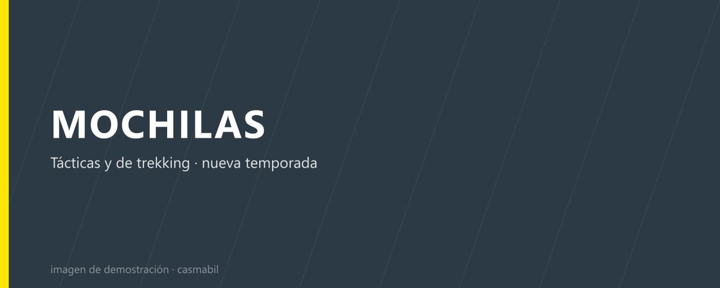 Mochilas tácticas y de trekking, nueva temporada